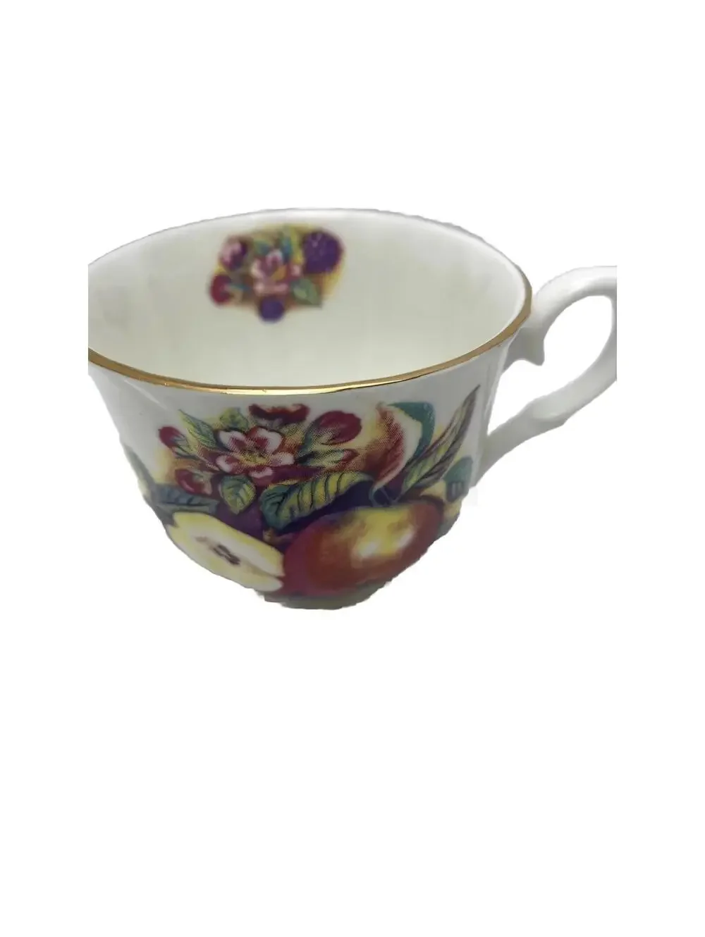 Gold Rim Tea Cup Vintage Fine China Collectible Elegant Tea Party Cup